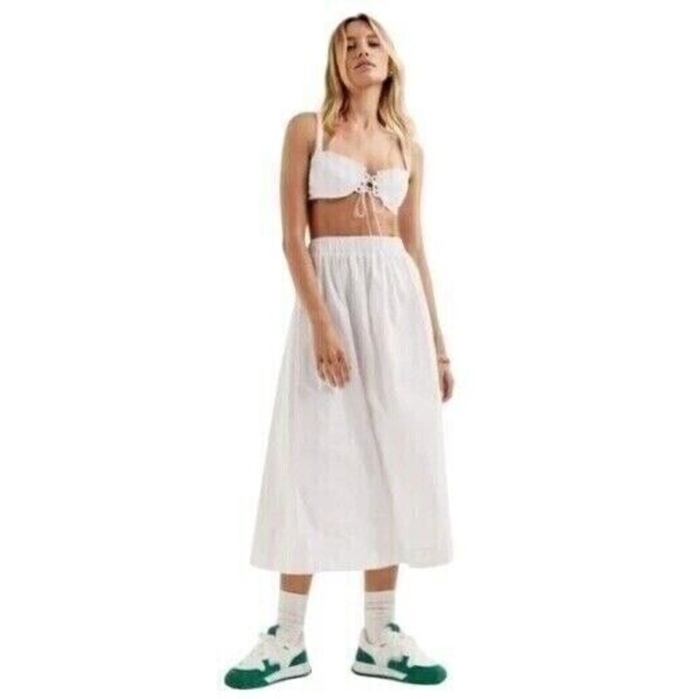 NWT For Love and Lemons Clementine Midi Skirt Size XS